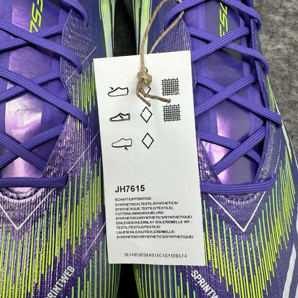 Adidas Adizero F50 Elite FG Soccer Cleats Mens 12.5 Purple Radiant Blaze JH7615
